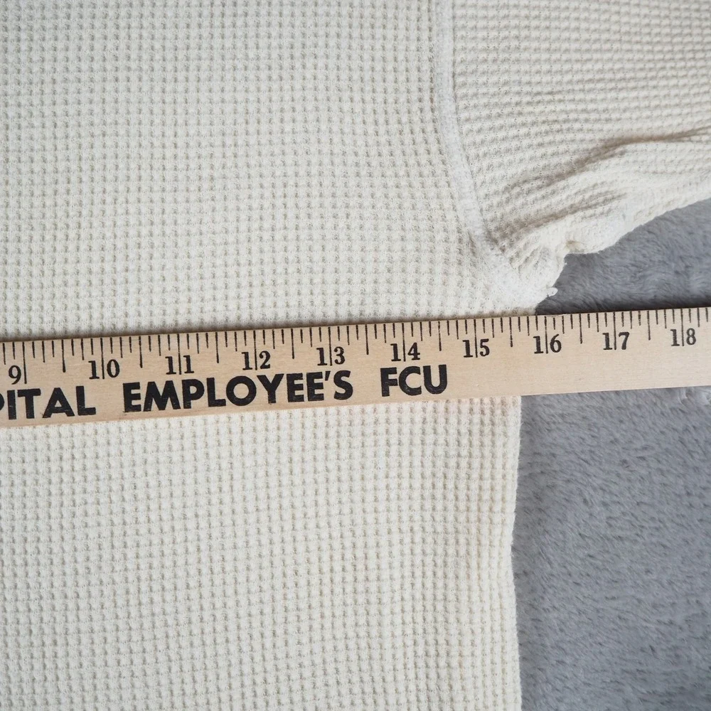 VTG Morgan Mills Thermal Waffle Knit‎ Top Mens L Cotton Long Sleeve Undershirt